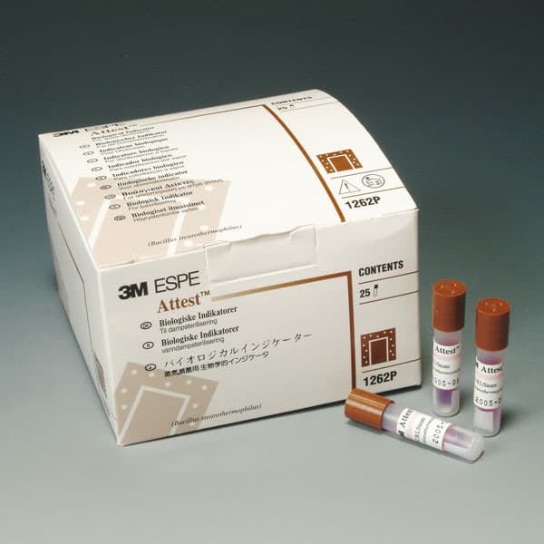 ATTEST INDICADOR BIOLOGICO 25u. 1262P