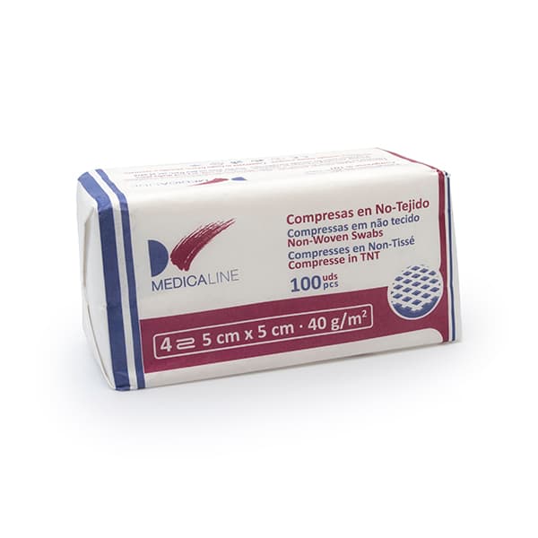 GASAS 5x5cm. NO ESTERIL 40g/m2 100u.
