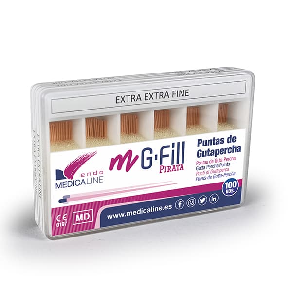 m-g-Fill GUTAPERCHA PIRATA ROSA X-FINE 100u